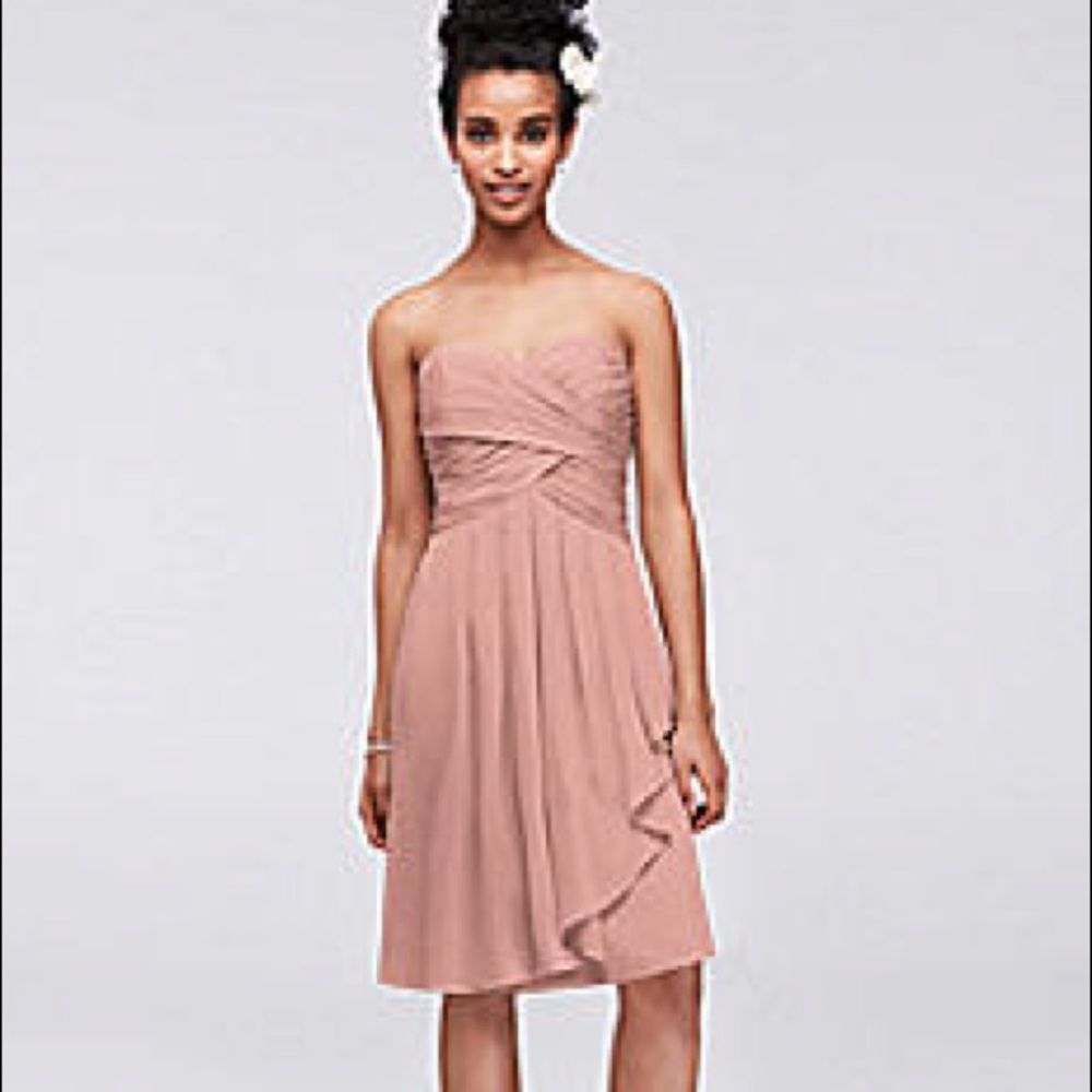 Short Crinkle Chiffon Dress